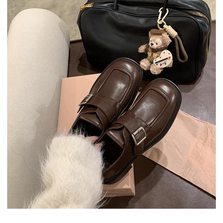 Версия из коровьей кожи~ Натуральная кожа Maillard ретро женские толстый каблук квадратный носок пряжка ремня маленькие кожаные туфли женская обувь одинарные туфли 37
Версия из коровьей кожи~ Натуральная кожа Maillard ретро женские толстый каблук квадратный носок пряжка ремня маленькие кожаные туфли женская обувь одинарные туфли 37