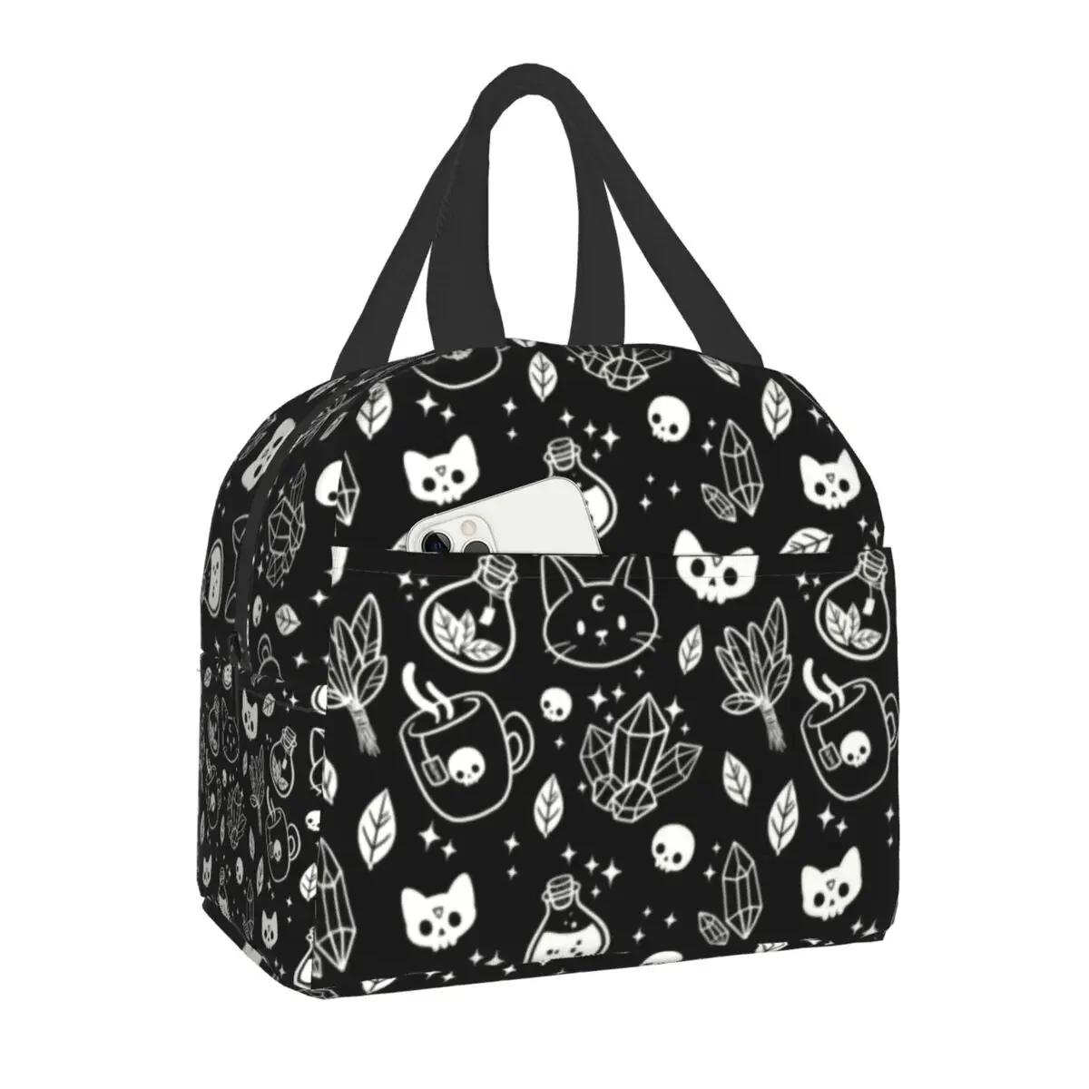 Pattern Lunch Bag Women Cooler Thermal Insulated Bento Box for Kids School Food Halloween Cat Skull Picnic Lunch Boxes 22x20x13CM срібний
Pattern Lunch Bag Women Cooler Thermal Insulated Bento Box for Kids School Food Halloween Cat Skull Picnic Lunch Boxes 22x20x13CM срібний