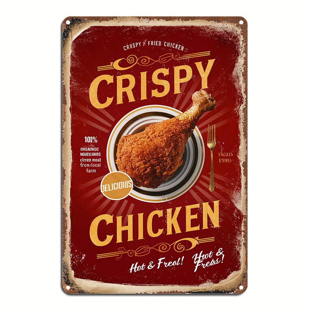 Vintage Crispy Fried Chicken Metal Tin Sign Aluminum Wall Art Decor for Garden Bedroom Garage Rustic FoodThemed Plaque C aluminum 20x30cm
Vintage Crispy Fried Chicken Metal Tin Sign Aluminum Wall Art Decor for Garden Bedroom Garage Rustic FoodThemed Plaque C aluminum 20x30cm