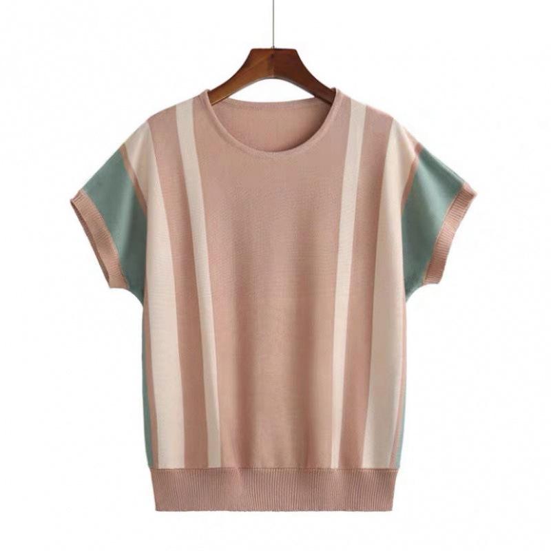Plus Size 5XL Summer Ice Silk Short-sleeved Knitted T-shirt Mother Loose WoMan s Sweater Top L кавовий
Plus Size 5XL Summer Ice Silk Short-sleeved Knitted T-shirt Mother Loose WoMan s Sweater Top L кавовий