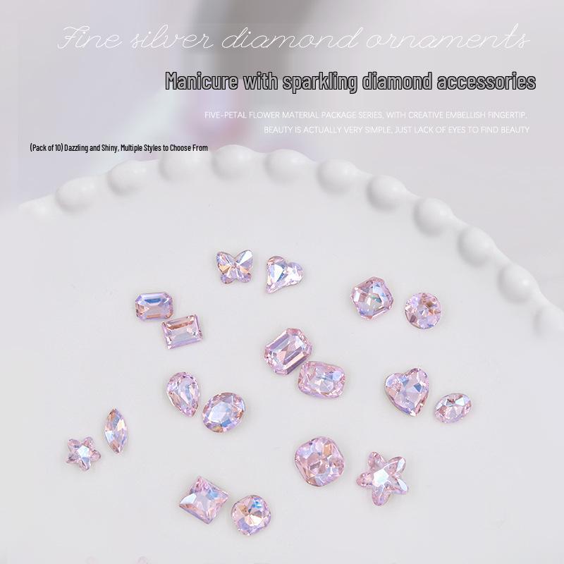Glitter Nail Art Rhinestones Set: Heart, Peach, Rectangle, Square, Butterfly (10 Pieces)
Glitter Nail Art Rhinestones Set: Heart, Peach, Rectangle, Square, Butterfly (10 Pieces)