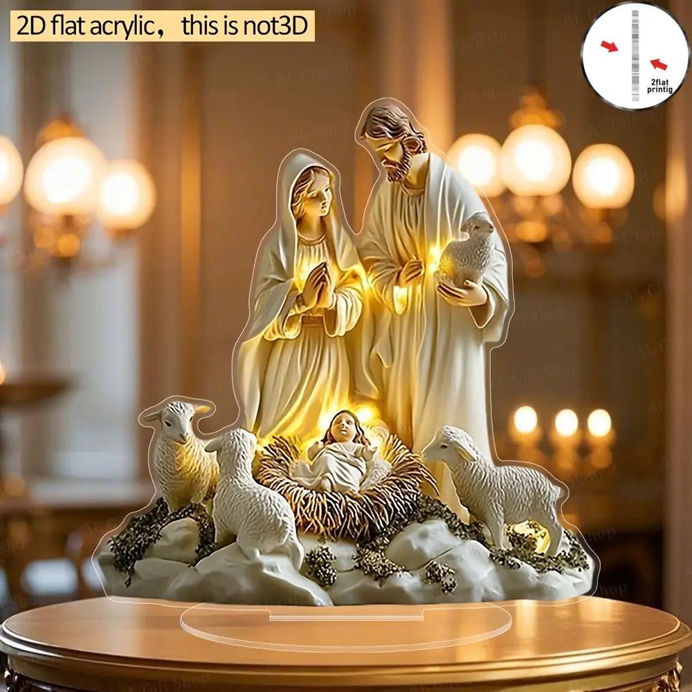 2D Flat Acrylic Joseph Decoration, Indoor and Outdoor Decoration - No Batteries/electricity Required, Free Daily Decoration, Store Decor 15*15cm
2D Flat Acrylic Joseph Decoration, Indoor and Outdoor Decoration - No Batteries/electricity Required, Free Daily Decoration, Store Decor 15*15cm