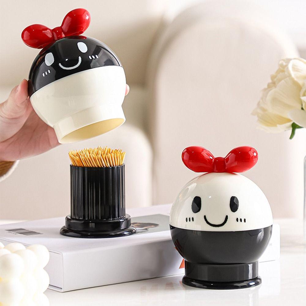 Round Ball Shaped Toothpick Container Plastic Toothpick Jar Convenient Toothpick Storage Box Home Style 2
Round Ball Shaped Toothpick Container Plastic Toothpick Jar Convenient Toothpick Storage Box Home Style 2