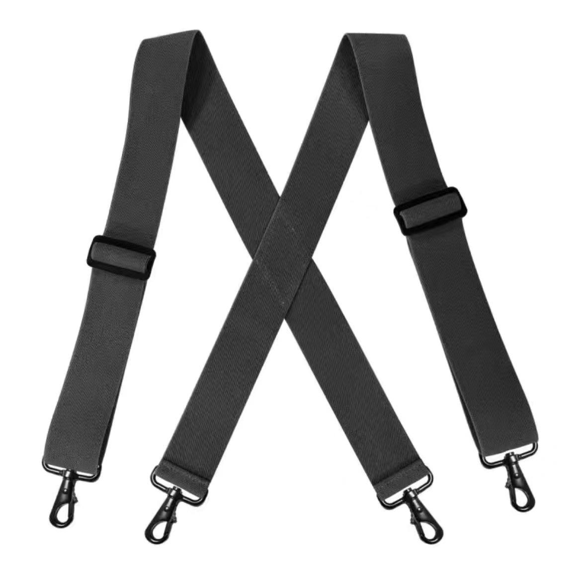 Чоловічі еластичні підтяжки з 4 гачками, розширені 5 см, чорні Х-подібні перехресні для великих розмірів темно-сірий
Чоловічі еластичні підтяжки з 4 гачками, розширені 5 см, чорні Х-подібні перехресні для великих розмірів темно-сірий