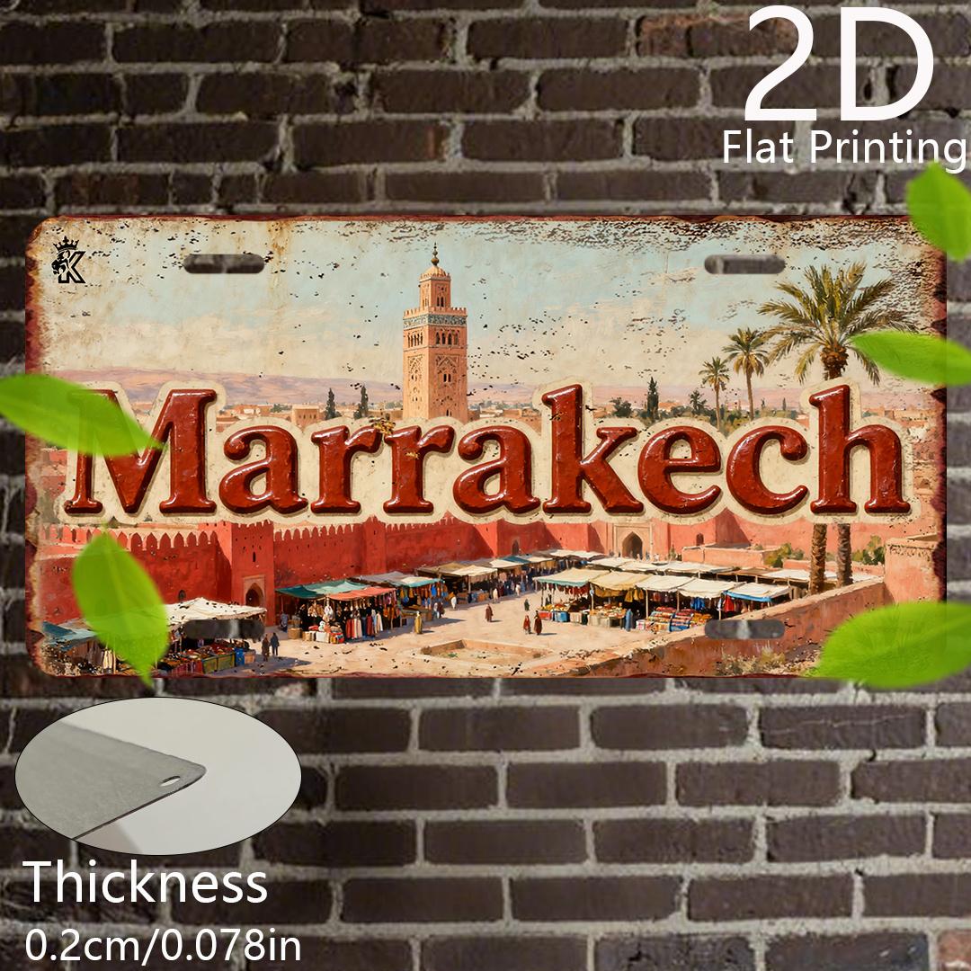 2D Flat, Retro Aluminum Plate, Decorative Plaque & Statues, Marrakech, Retro Home Decor, Vintage Wall Art, City Sign 15x30cm(5.9x7.8inch)
2D Flat, Retro Aluminum Plate, Decorative Plaque & Statues, Marrakech, Retro Home Decor, Vintage Wall Art, City Sign 15x30cm(5.9x7.8inch)