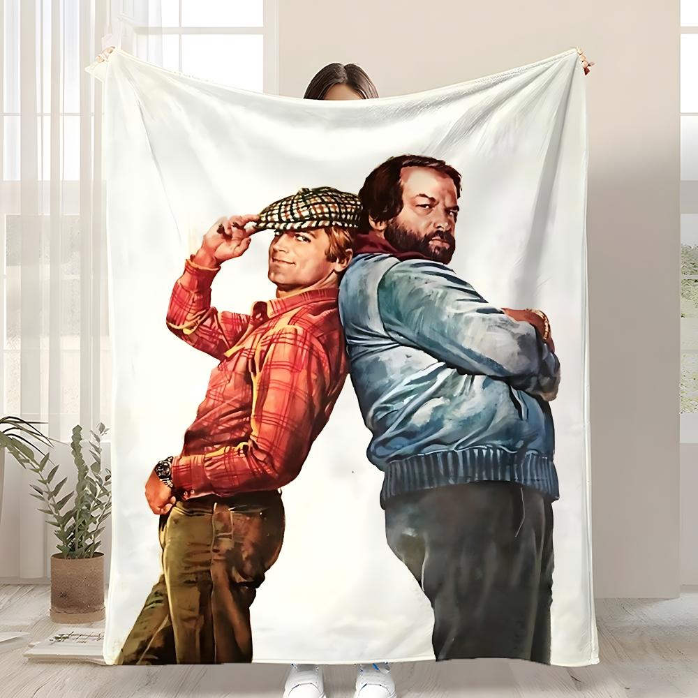Terence Hill and Bud Spencer Throw Kid-Friendly Flannel Throw Blanket Soft Warm Anti-Static Washable All Season 75x90cm
Terence Hill and Bud Spencer Throw Kid-Friendly Flannel Throw Blanket Soft Warm Anti-Static Washable All Season 75x90cm