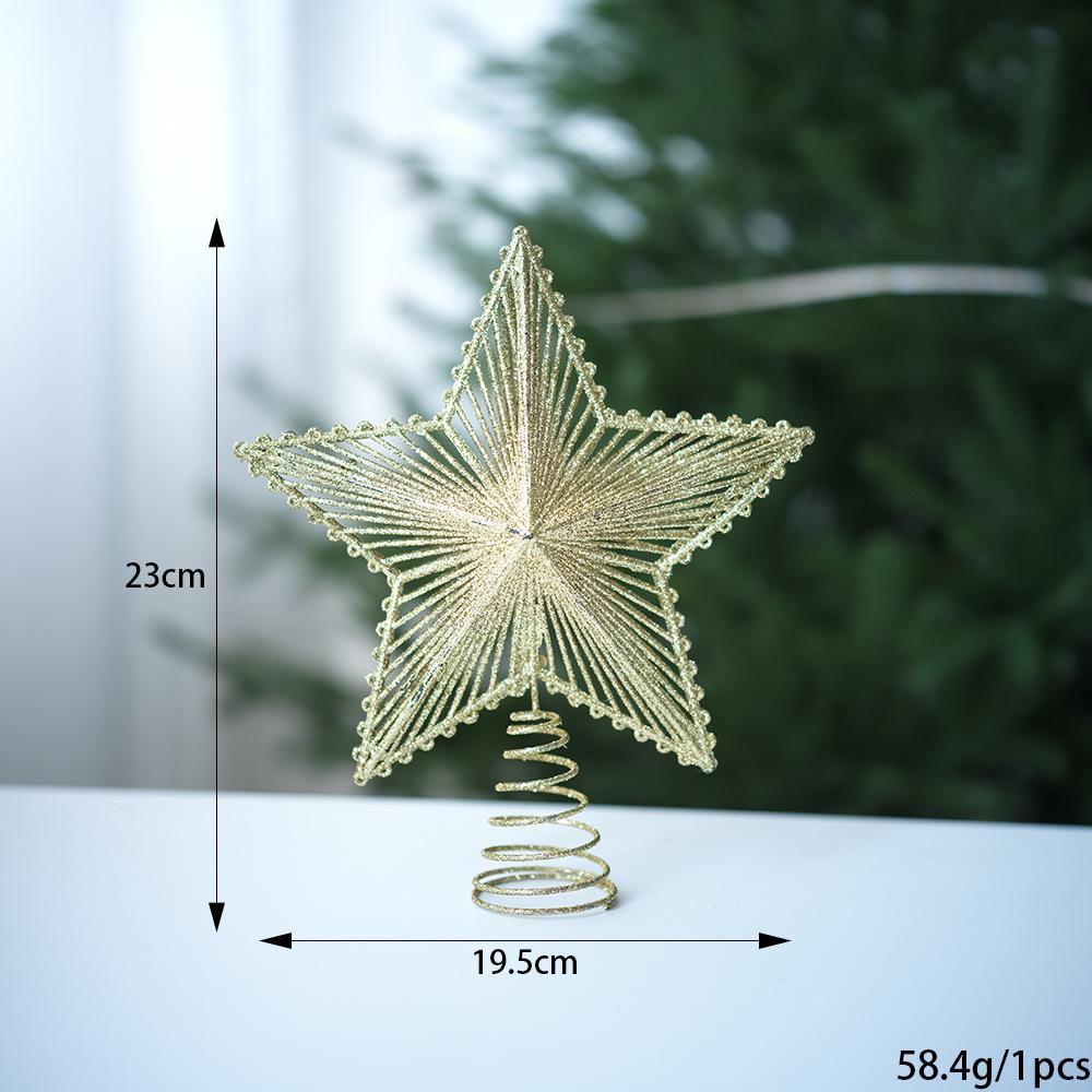 Gold Star Christmas Tree Topper - Five-Pointed Plastic Decoration with Adhesive Powder and Spring Wire Ornament золотой
Gold Star Christmas Tree Topper - Five-Pointed Plastic Decoration with Adhesive Powder and Spring Wire Ornament золотой