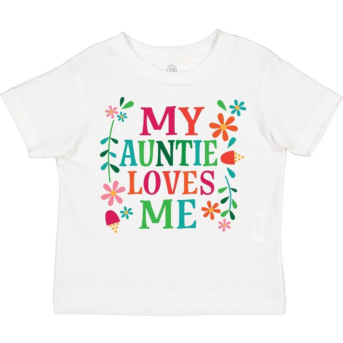 Inktastic My Auntie Loves Me Girls Toddler kids boys T-Shirt Aunt From Flowers Daisy Child 150
Inktastic My Auntie Loves Me Girls Toddler kids boys T-Shirt Aunt From Flowers Daisy Child 150