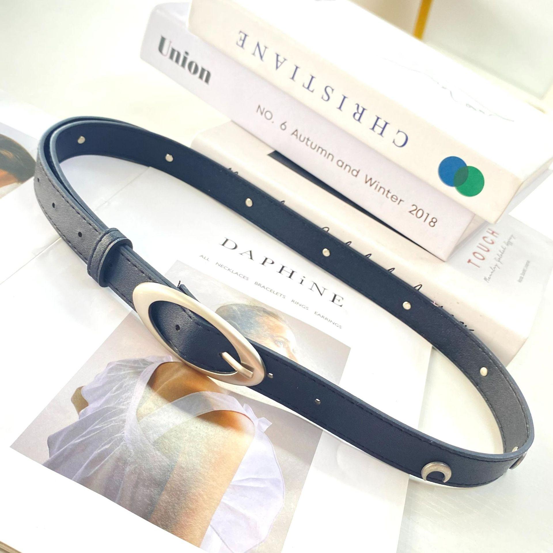 Wind Summer Women S Casual Round Buckle Inlaid Crescent Thin Belt Accessories Jeans Belt Tide 105 чорний
Wind Summer Women S Casual Round Buckle Inlaid Crescent Thin Belt Accessories Jeans Belt Tide 105 чорний