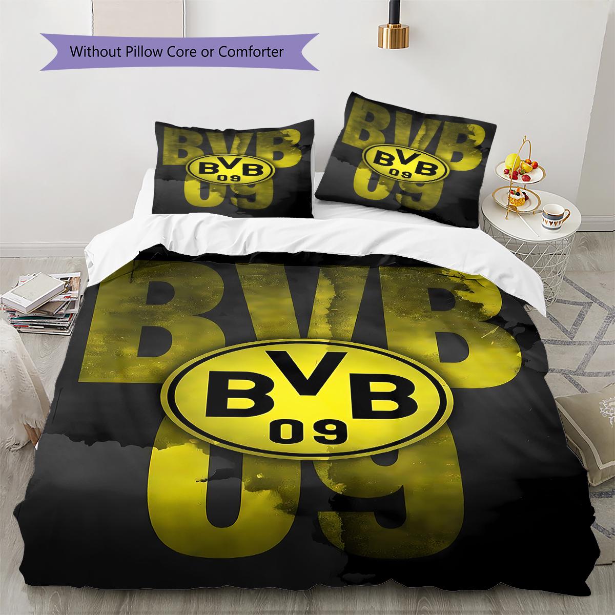 BVB Pattern Bedding,Quilt Set Quilt Cover Pillowcase Home Birthday Gift (1 * duvet cover + 2 * pillowcase, without core) 135x200cm
BVB Pattern Bedding,Quilt Set Quilt Cover Pillowcase Home Birthday Gift (1 * duvet cover + 2 * pillowcase, without core) 135x200cm