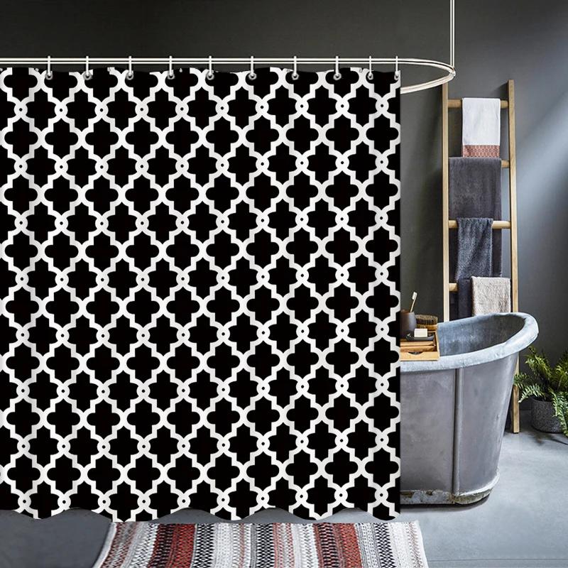 Сучасні Чорно-Білі Смугасті Геометричні Шторки для Душу Водонепроникні Ванної Кімнати 3D З Гачками Особистість Пральна Тканина W180xH200cm
Сучасні Чорно-Білі Смугасті Геометричні Шторки для Душу Водонепроникні Ванної Кімнати 3D З Гачками Особистість Пральна Тканина W180xH200cm