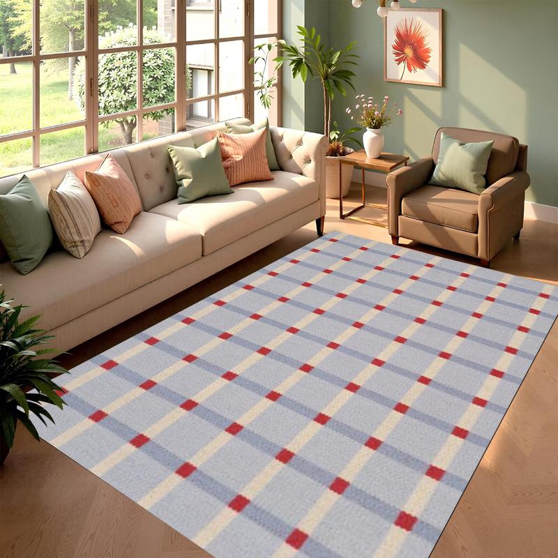 Minimalist Light Blue Red Checker Border Non-slip Soft Washable Area Rug for Living Room Bedroom Home Decoration 40x60cm
Minimalist Light Blue Red Checker Border Non-slip Soft Washable Area Rug for Living Room Bedroom Home Decoration 40x60cm