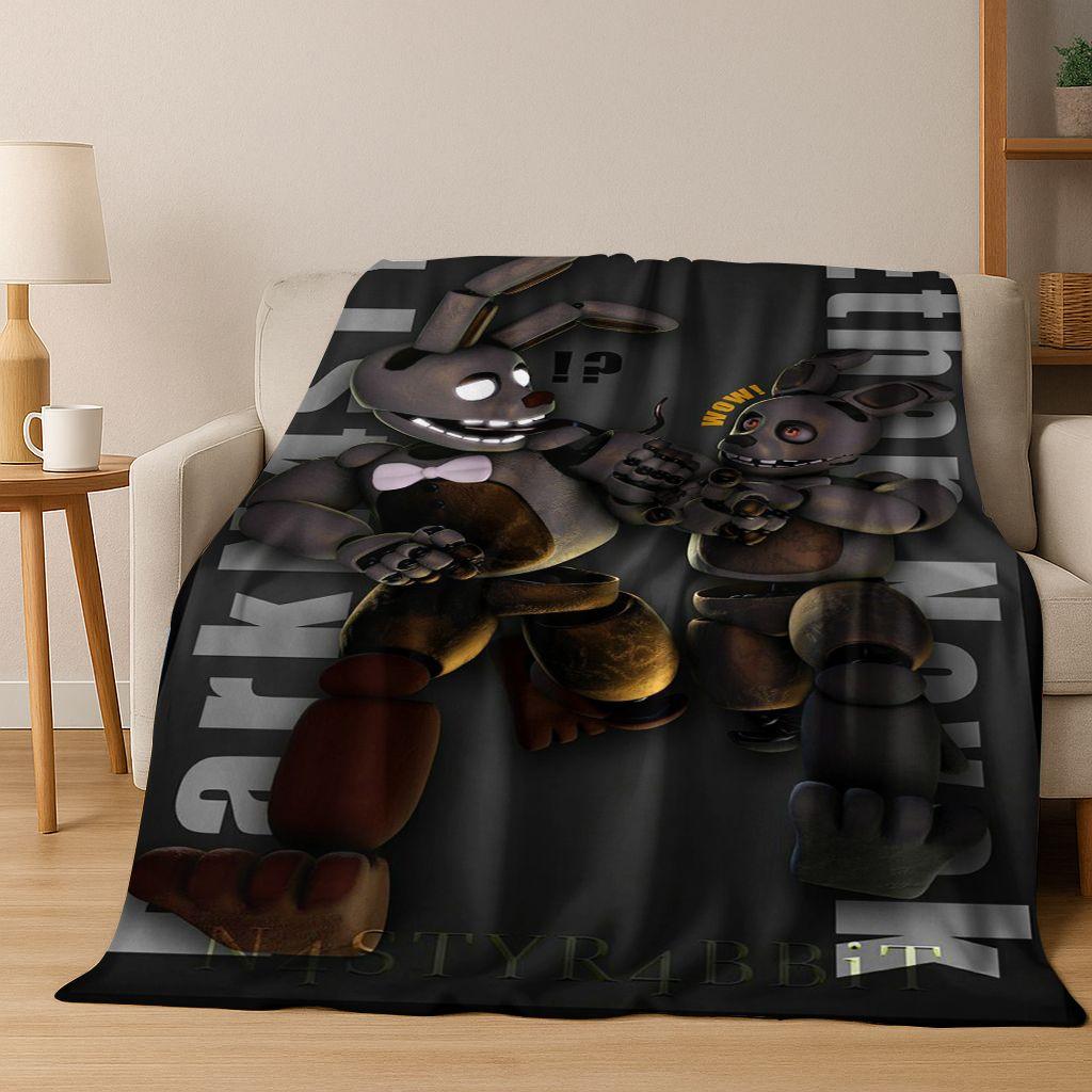 3D Game F-FNAF Freddy Cartoon Flannel Blanket for Bed Bedroom Room Living Room,Soft Warm Throw Blanket Camping Picnic Gift Kids 75x90cm
3D Game F-FNAF Freddy Cartoon Flannel Blanket for Bed Bedroom Room Living Room,Soft Warm Throw Blanket Camping Picnic Gift Kids 75x90cm