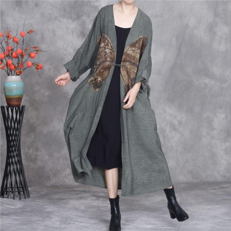 Johnature Women Vintage Print Butterfly V-Neck Long Sleeve Coats Spring High Quality Women Loose Coats One Size
Johnature Women Vintage Print Butterfly V-Neck Long Sleeve Coats Spring High Quality Women Loose Coats One Size