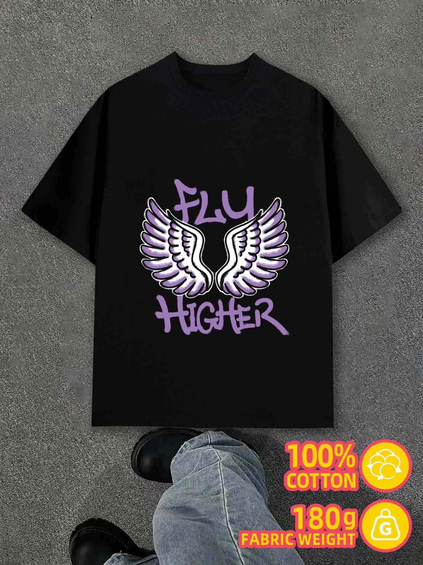 T-Shirt Y2K Fly Higher Wings Shirts Black XL
T-Shirt Y2K Fly Higher Wings Shirts Black XL