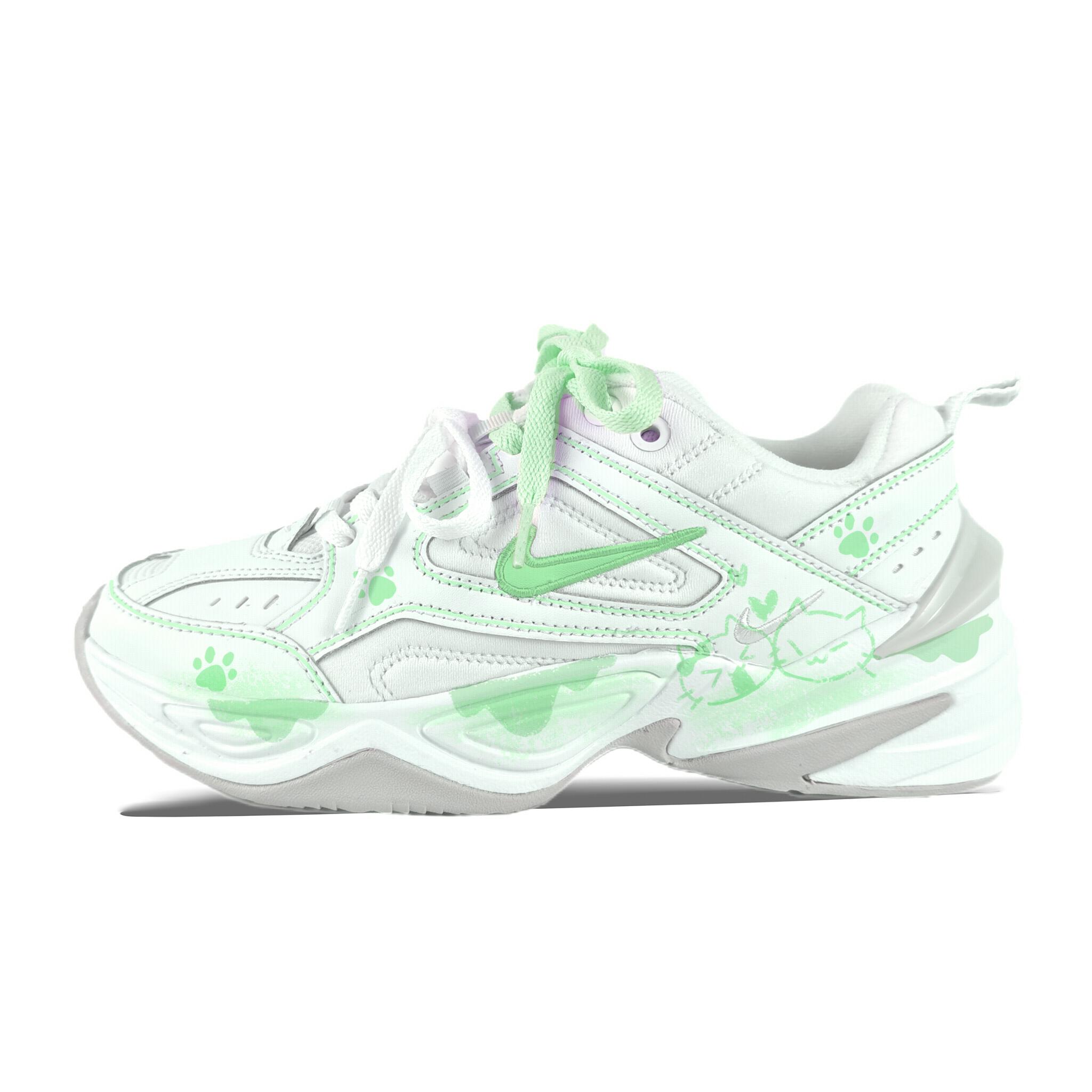Nike M2K Tekno Abrasion Resistant Breathable Low top Chunky Sneakers Women s White Green AO3108-100(team352-) 38.5
Nike M2K Tekno Abrasion Resistant Breathable Low top Chunky Sneakers Women s White Green AO3108-100(team352-) 38.5