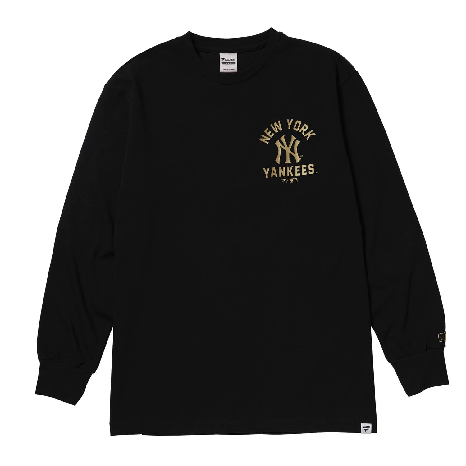 Fanatics MLB Standard Gold Print Logo Tee, New York Yankees, ML0325FW01, Black (BLK_NY)
Fanatics MLB Standard Gold Print Logo Tee, New York Yankees, ML0325FW01, Black (BLK_NY)