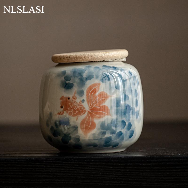 1pc Ceramic Tea Jar Decoration Portable Tea Canister with Lid Ceramic Mask Container Kitchen Seasoning Jar Household Goods
1pc Ceramic Tea Jar Decoration Portable Tea Canister with Lid Ceramic Mask Container Kitchen Seasoning Jar Household Goods