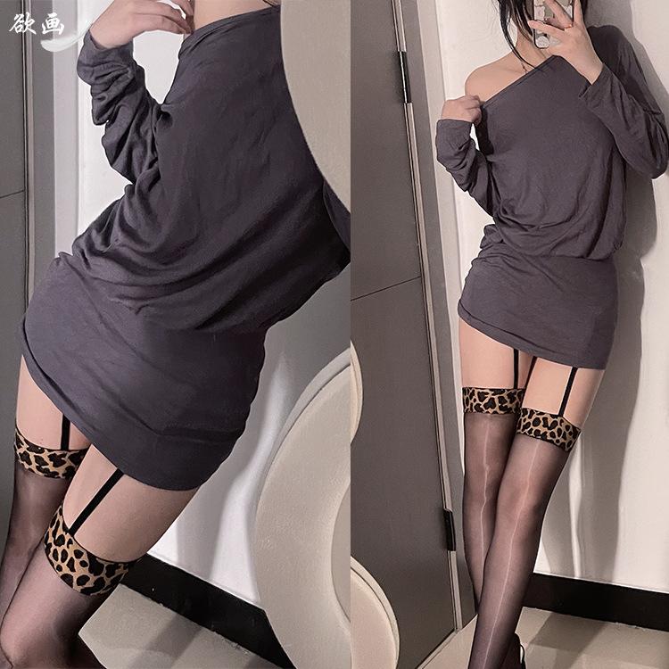 Aurora Sexy Leopard Print Stockings for Women, Ultra-thin Black Glossy Pure Desire Over-the-Knee Thigh-high Stockings with Horse Oil Shine Average Size
Aurora Sexy Leopard Print Stockings for Women, Ultra-thin Black Glossy Pure Desire Over-the-Knee Thigh-high Stockings with Horse Oil Shine Average Size
