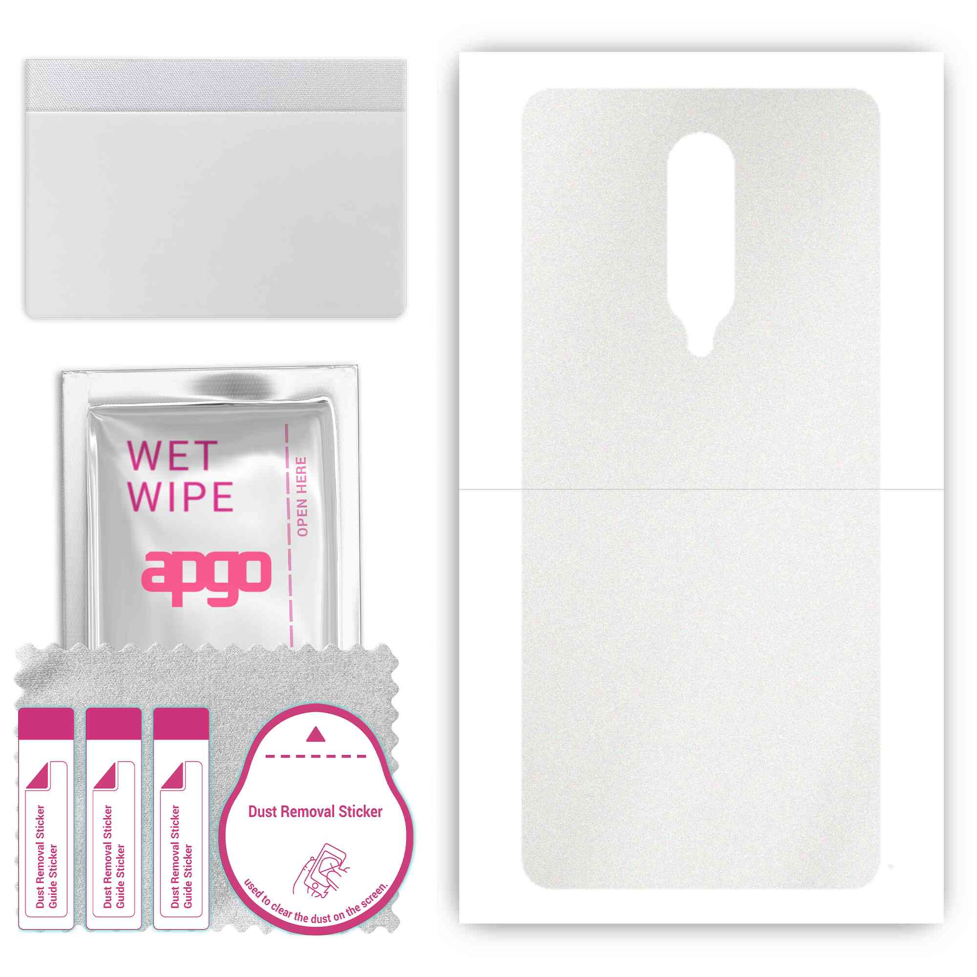 apgo Protective Skin Sticker for the back compatible with OnePlus 8, Wrap Film, Foil, Vinyl - Pattern Matte Transparent
apgo Protective Skin Sticker for the back compatible with OnePlus 8, Wrap Film, Foil, Vinyl - Pattern Matte Transparent