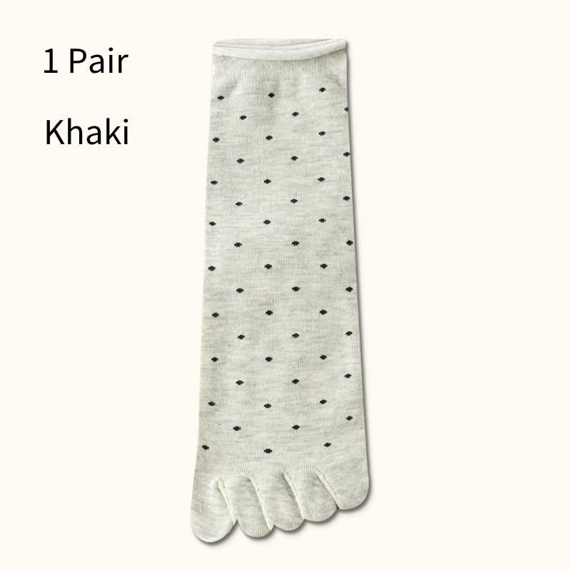 1 Pairs Toe Socks Women Middle Tube Five Finger Socks Cute Dots High Quality Cotton Crew Socks With Separate Fingers хакі
1 Pairs Toe Socks Women Middle Tube Five Finger Socks Cute Dots High Quality Cotton Crew Socks With Separate Fingers хакі