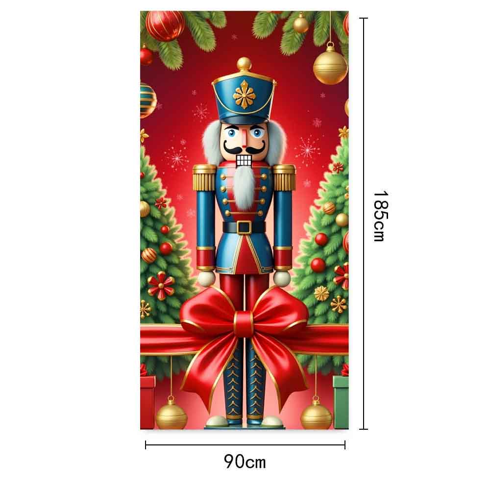 Christmas Nutcracker Door Cover Door Gingerbread Banner Xmas Outdoor Decoration for Front Door Porch Christmas Party Supplies
Christmas Nutcracker Door Cover Door Gingerbread Banner Xmas Outdoor Decoration for Front Door Porch Christmas Party Supplies