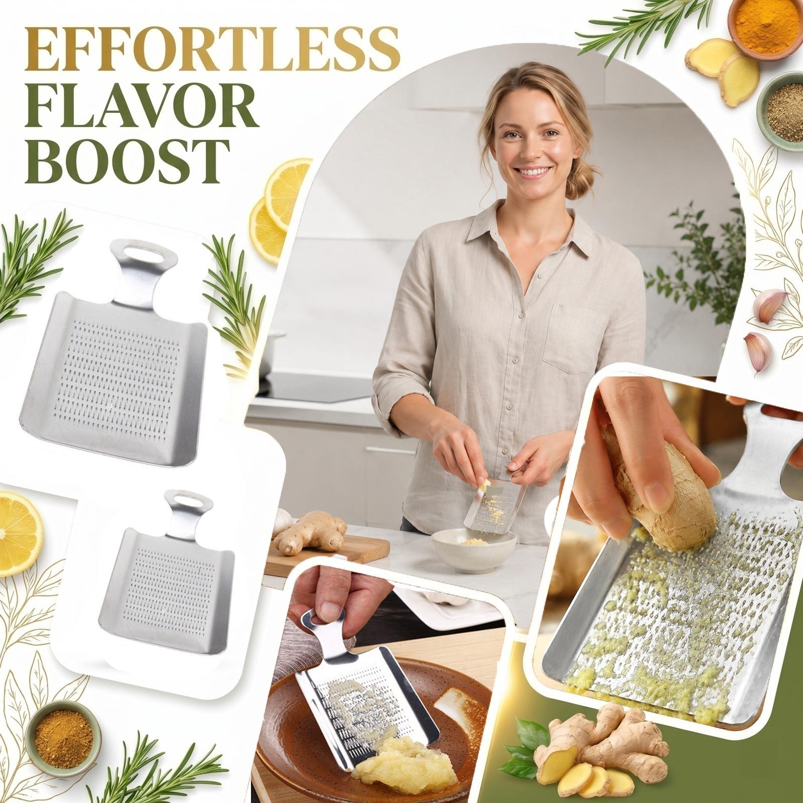 Stainless Steel Garlic Ginger Grater Kitchen Tool Handheld Grating Plate with Handle for Crushing and Grinding Herbs and Spices One Size срібний
Stainless Steel Garlic Ginger Grater Kitchen Tool Handheld Grating Plate with Handle for Crushing and Grinding Herbs and Spices One Size срібний