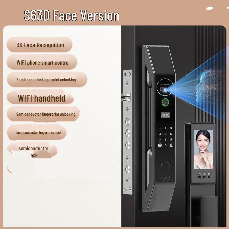 Shengbai S6 Facial Recognition Smart Door Lock
Shengbai S6 Facial Recognition Smart Door Lock