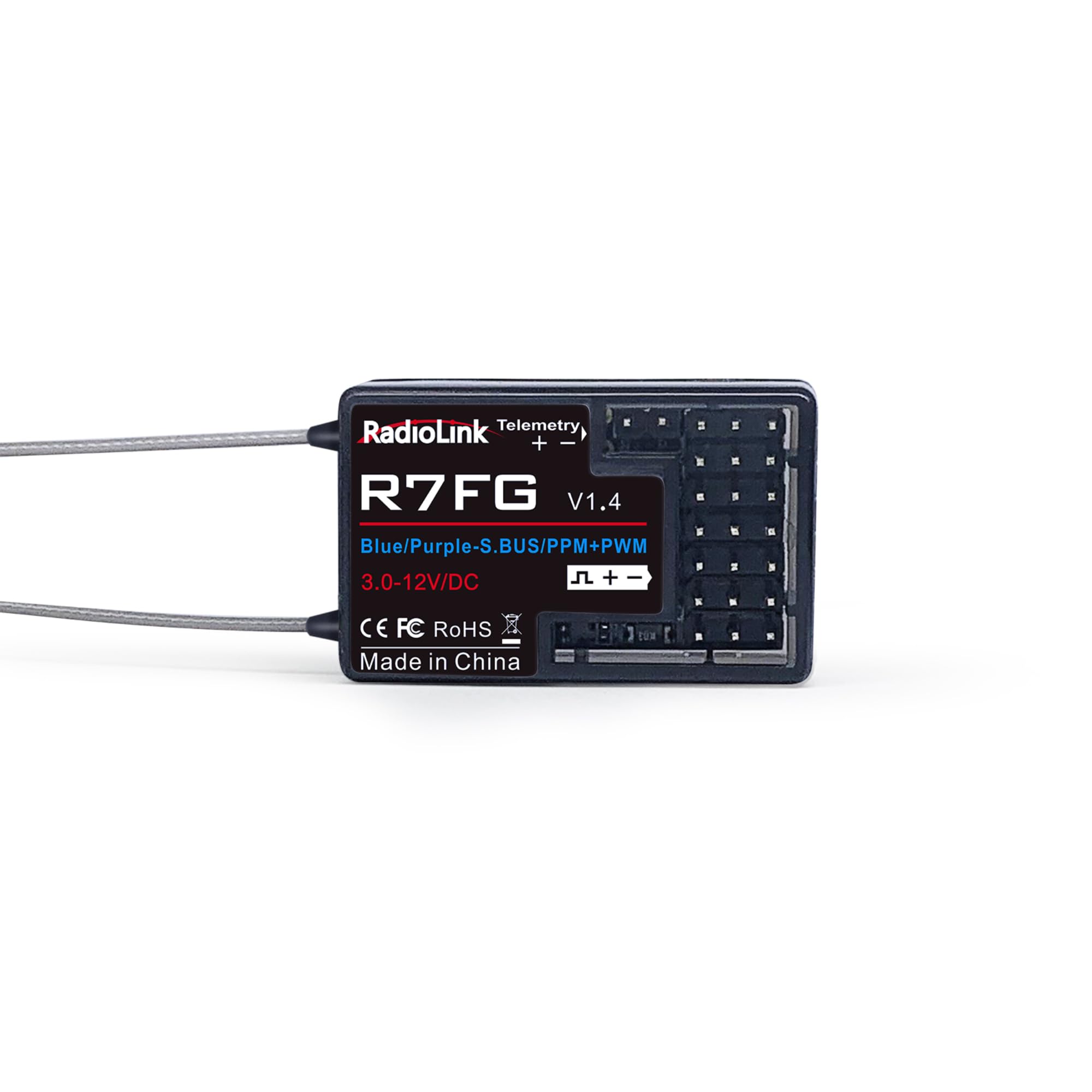 Radiolink R7FG 7CH RC Car Boat Receiver Transmitter RSSI FHSSM RC4GS/RC6GS/T8FB/T8S SBUS/PP
Radiolink R7FG 7CH RC Car Boat Receiver Transmitter RSSI FHSSM RC4GS/RC6GS/T8FB/T8S SBUS/PP