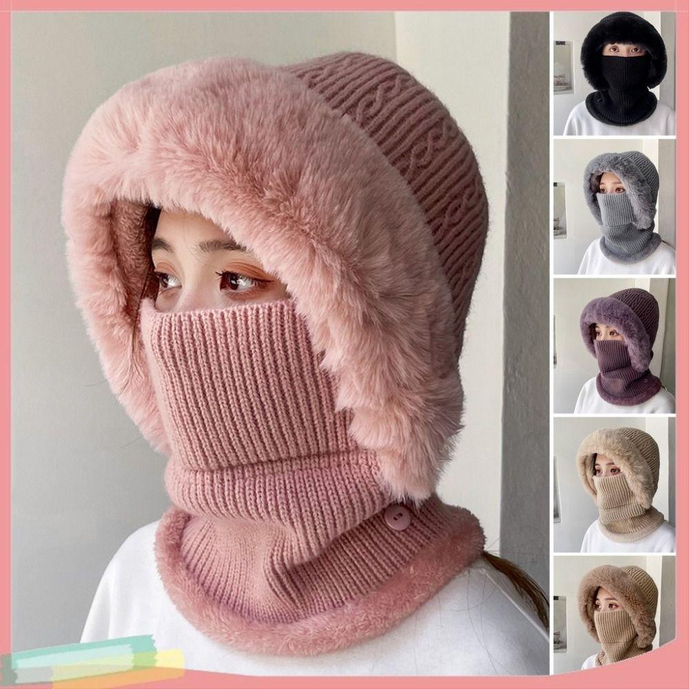Теплая вязаная шапка, плюшевая защитная шапка для ушей, повседневная женская шапка-бини
Теплая вязаная шапка, плюшевая защитная шапка для ушей, повседневная женская шапка-бини