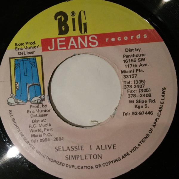 7inch Record SIMPLETON - Selassie I Alive NONE Big Jeans Recor Jamaica Reggae, Ska & Dub Used
7inch Record SIMPLETON - Selassie I Alive NONE Big Jeans Recor Jamaica Reggae, Ska & Dub Used
