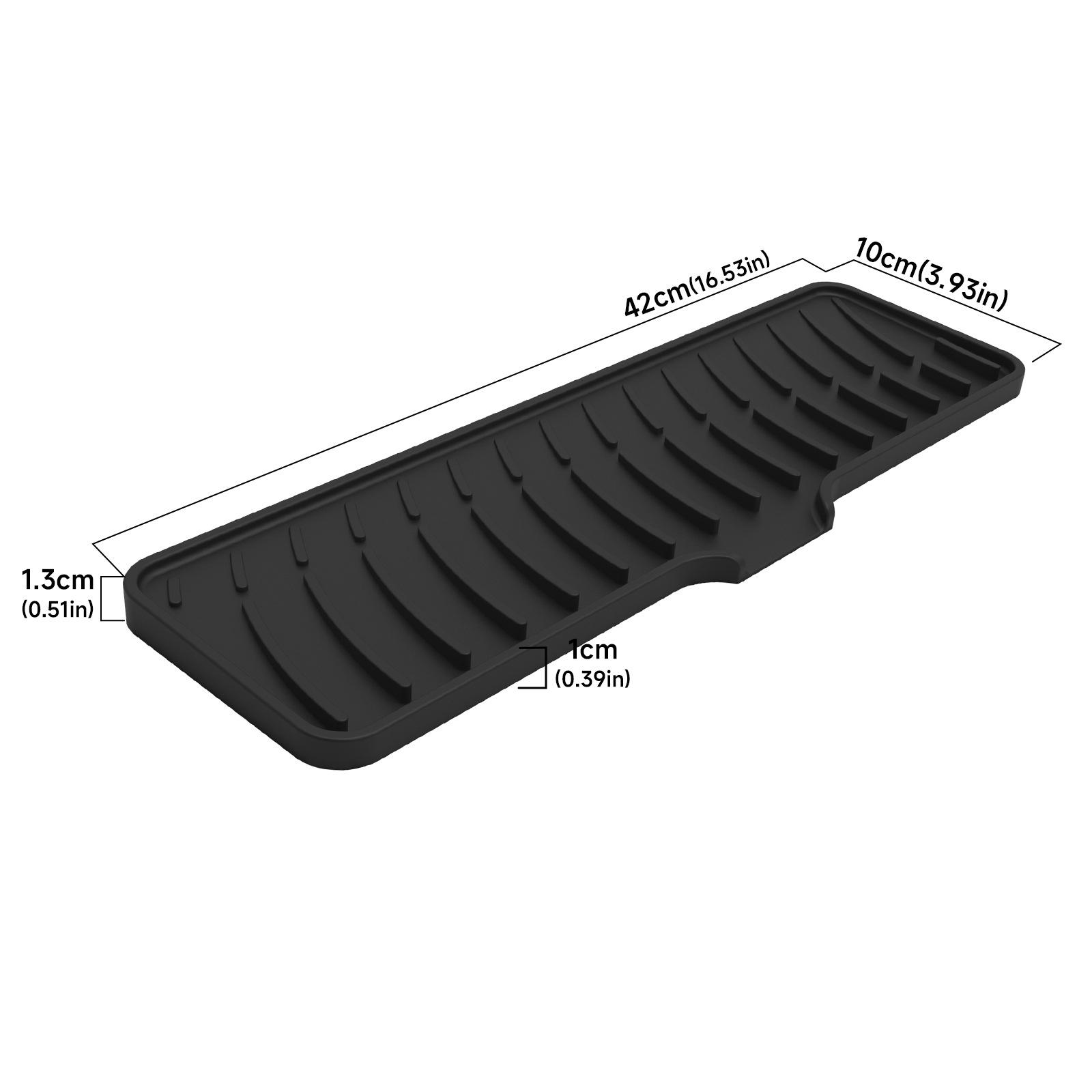 Sink Silicone Drain Mat Slope Diversion Water Pad Narrow Edge Water Control Mat Basin Splash Guard Pad Heat Resistant Drain Pad silicone
Sink Silicone Drain Mat Slope Diversion Water Pad Narrow Edge Water Control Mat Basin Splash Guard Pad Heat Resistant Drain Pad silicone