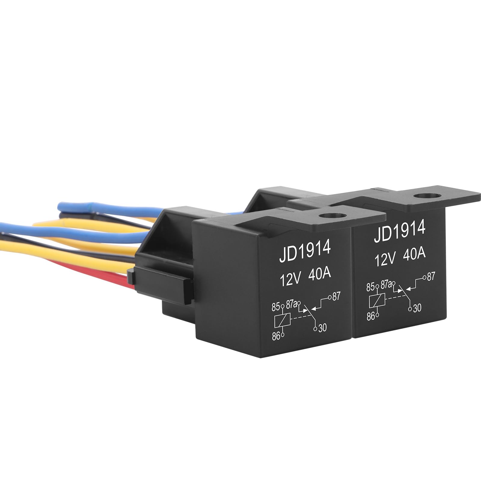 Weasch JD1914 Комплект автомобильных реле 2 шт. 40А SPDT 5-контактный 40А Автомобильный
Weasch JD1914 Комплект автомобильных реле 2 шт. 40А SPDT 5-контактный 40А Автомобильный