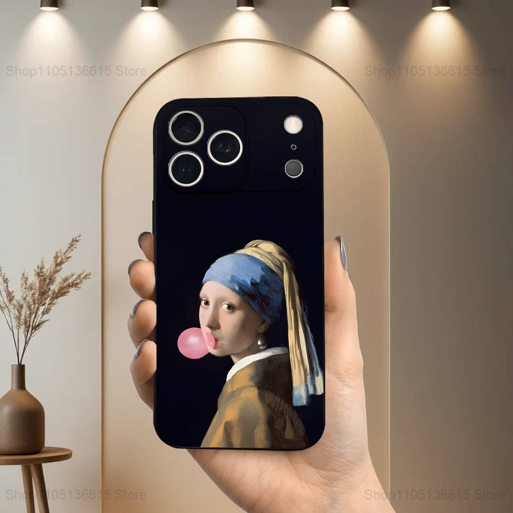 Art V-Vermeer Girl Painting Case For iPhone 17,16,15,14,13,12,11 Air,Plus,Pro Max,XS,X,XR,SE,Mini,8,7,Soft Silicone Black Cover iPhone17Promax
Art V-Vermeer Girl Painting Case For iPhone 17,16,15,14,13,12,11 Air,Plus,Pro Max,XS,X,XR,SE,Mini,8,7,Soft Silicone Black Cover iPhone17Promax