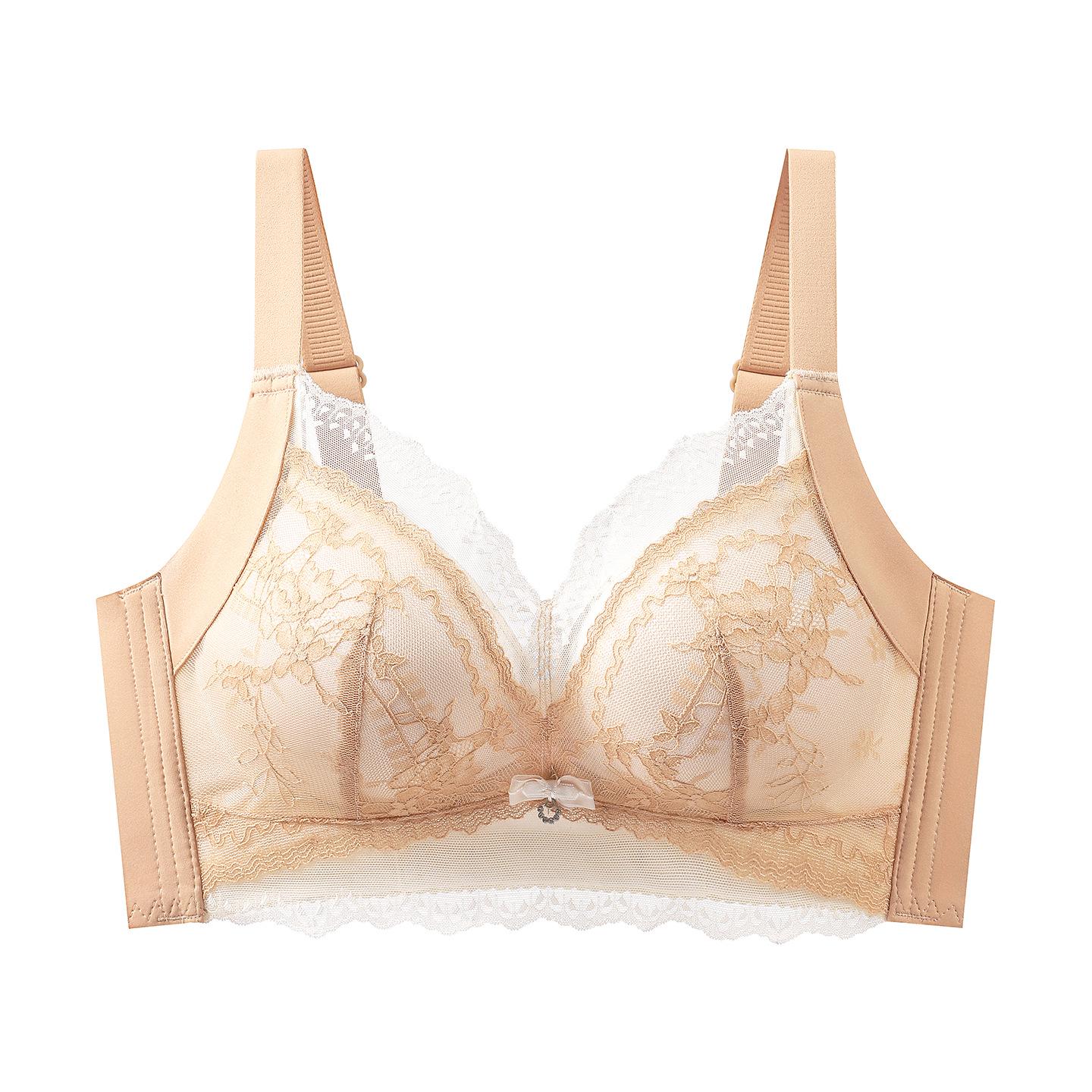 Wireless Lace Bra with Side Support and Anti-Sagging Design 36/80AB Full Cup Medium Thick
Wireless Lace Bra with Side Support and Anti-Sagging Design 36/80AB Full Cup Medium Thick