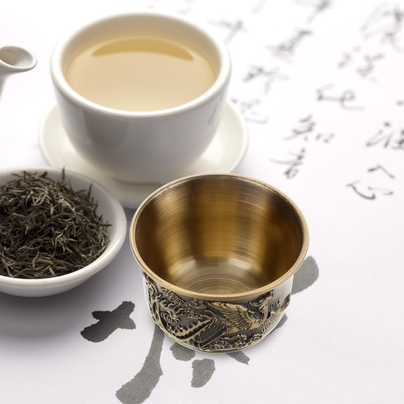 Retro Chinese Style Tea Cup Alloy Metal Small Reusable Decorative Teaware for Home Office Bar Drinking Experience other
Retro Chinese Style Tea Cup Alloy Metal Small Reusable Decorative Teaware for Home Office Bar Drinking Experience other