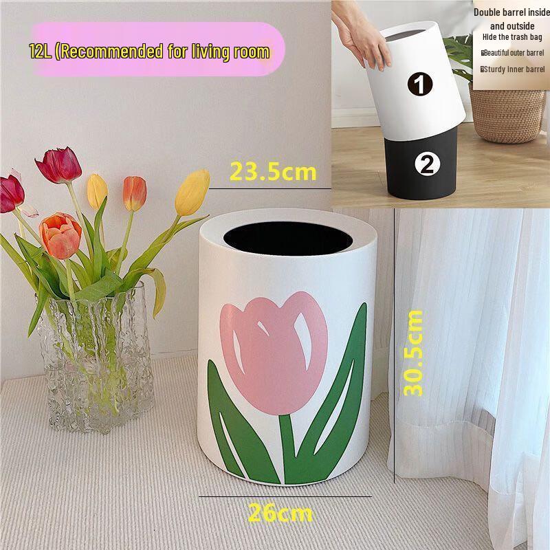 OIMG Tulip Style Round Plastic Waste Bin
OIMG Tulip Style Round Plastic Waste Bin