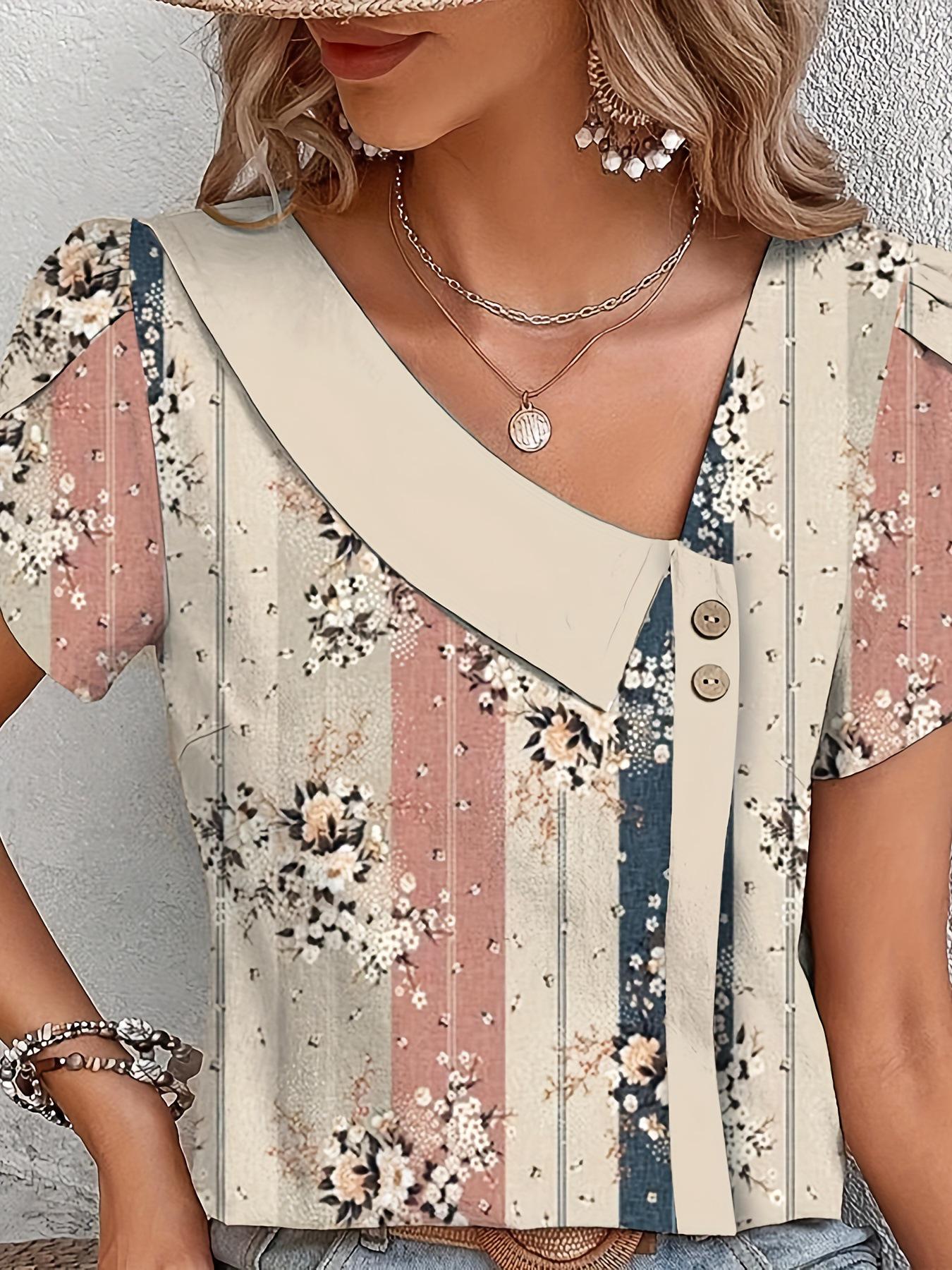 Elegant Plus Size Loose Short Sleeve Print Shirt - Flaw-Hiding Design 4XL хаки
Elegant Plus Size Loose Short Sleeve Print Shirt - Flaw-Hiding Design 4XL хаки