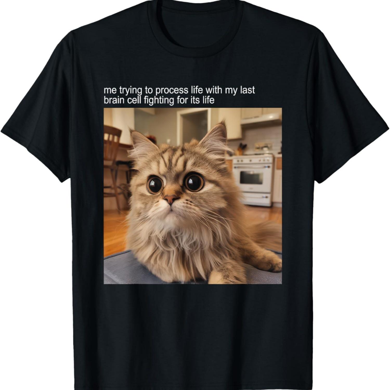 Cat Meme Tshirt Silly Cat Funny Kitty Meow Hiss Kitten Men Women Girls Kids T-Shirt(2) S чёрный
Cat Meme Tshirt Silly Cat Funny Kitty Meow Hiss Kitten Men Women Girls Kids T-Shirt(2) S чёрный
