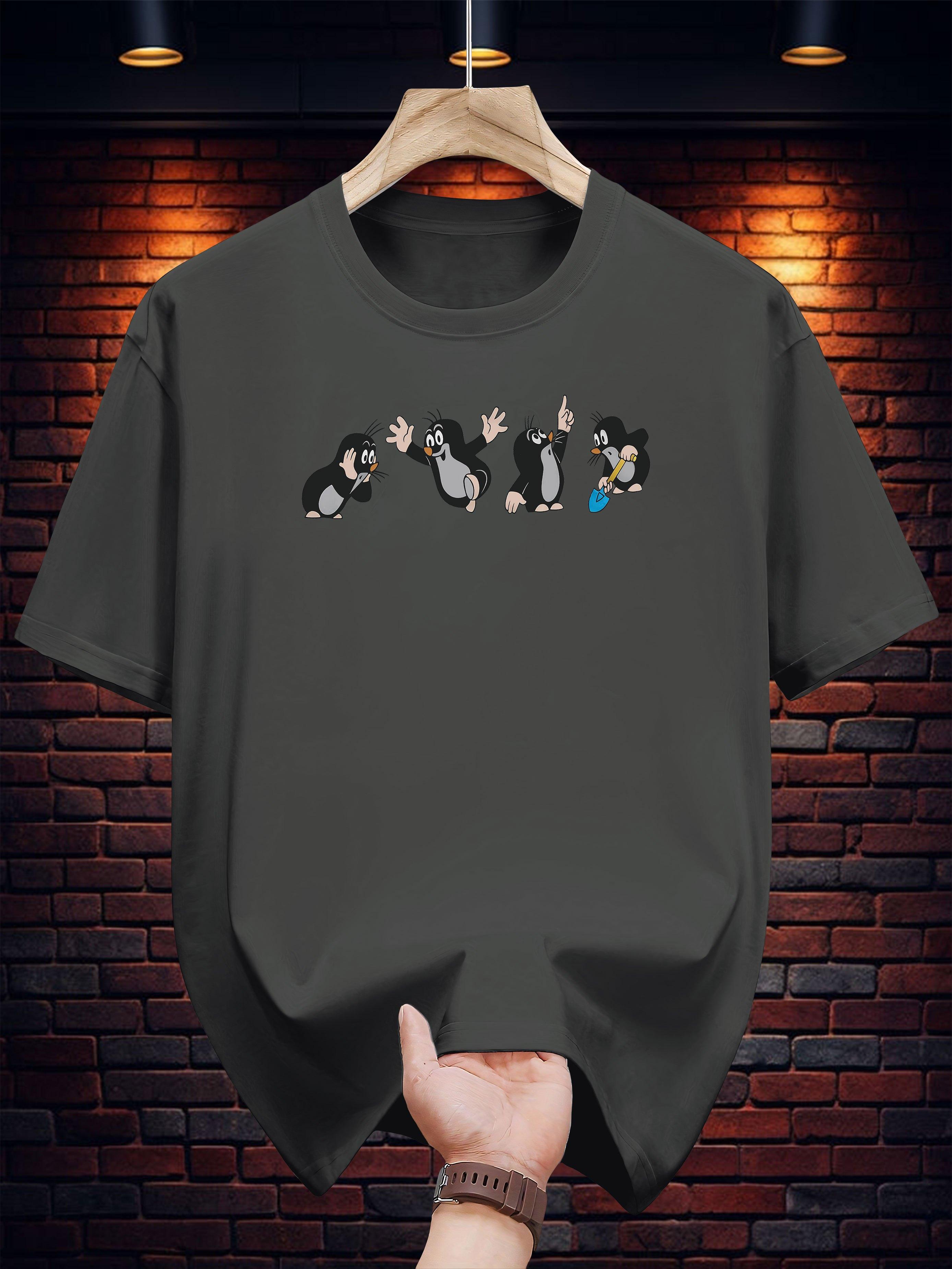 200g 100% Cotton Short Sleeve T-shirt with Playful Penguin Graphic Print - Casual Summer Tee L
200g 100% Cotton Short Sleeve T-shirt with Playful Penguin Graphic Print - Casual Summer Tee L