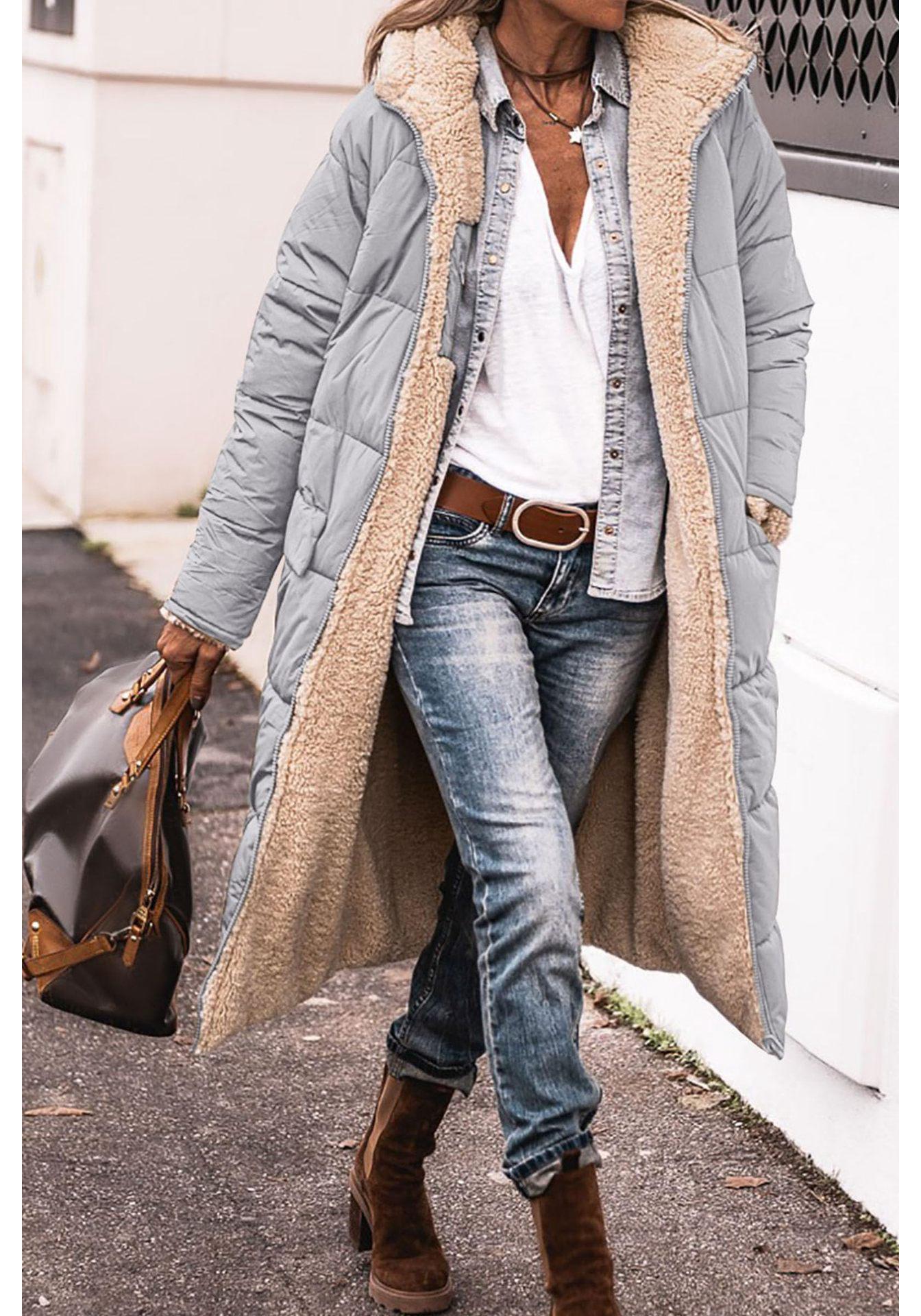 2024 Women s Double-Sided Cotton Hooded Jacket - European & American Style, Multi-color, Multi-size, Fashionable Long Coat for Commuting XXXL світло-сірий колір
2024 Women s Double-Sided Cotton Hooded Jacket - European & American Style, Multi-color, Multi-size, Fashionable Long Coat for Commuting XXXL світло-сірий колір