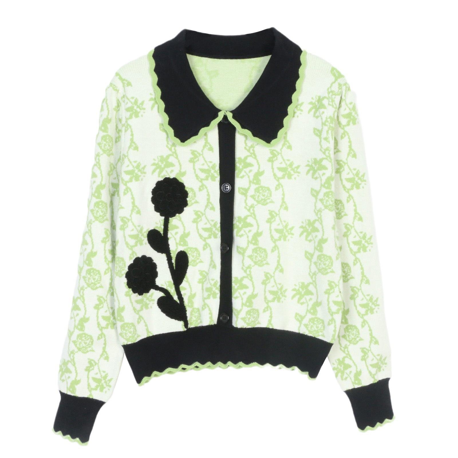 Embroidered Floral Women s Knitted Cardigan with Turn-Down Collar – Stylish Long-Sleeve Button-Up for Autumn/Winter 2024 M
Embroidered Floral Women s Knitted Cardigan with Turn-Down Collar – Stylish Long-Sleeve Button-Up for Autumn/Winter 2024 M