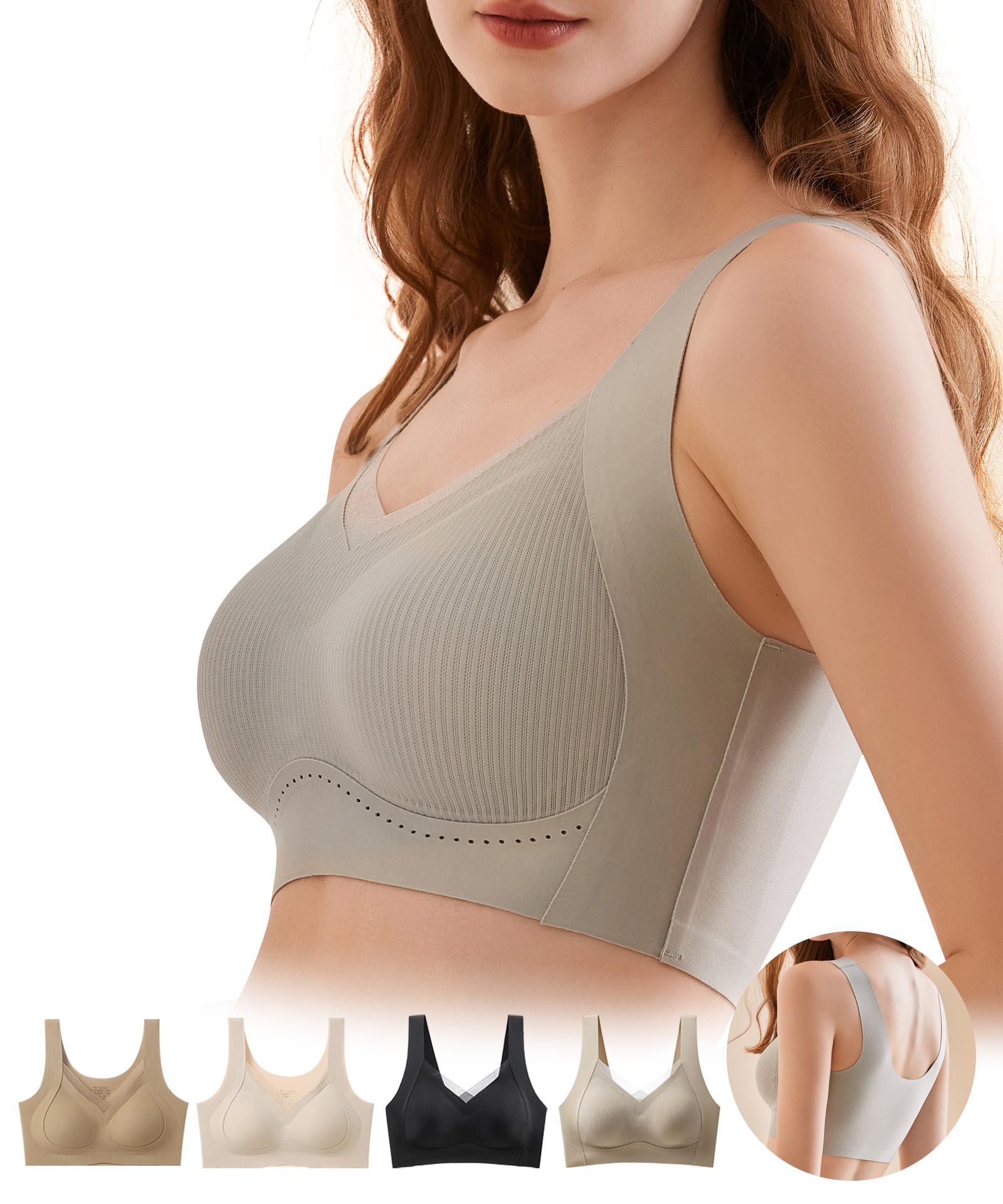 Беспроводной ночной бюстгальтер Andris улучшенный, доступный исключительно для четырех сезонов, и бесшовный, подходящий для дня и не подходящий для использования серый
Беспроводной ночной бюстгальтер Andris улучшенный, доступный исключительно для четырех сезонов, и бесшовный, подходящий для дня и не подходящий для использования серый