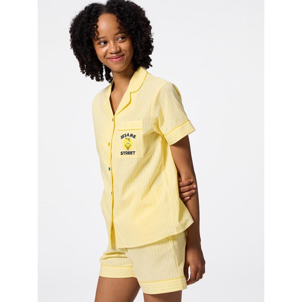 GU by Uniqlo Хлопковая пижама с короткими рукавами и шортами Улица Сезам 46 YELLOW/XS
GU by Uniqlo Хлопковая пижама с короткими рукавами и шортами Улица Сезам 46 YELLOW/XS