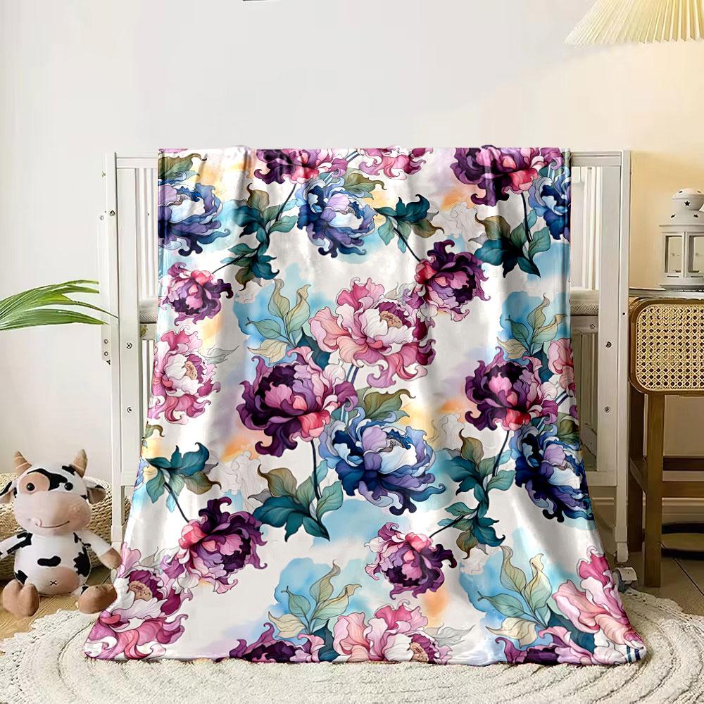 Vibrant floral motifs with flowing petals and greenery on light background. for all seasons blanket lunch break throw gift 80cm x 120cm
Vibrant floral motifs with flowing petals and greenery on light background. for all seasons blanket lunch break throw gift 80cm x 120cm