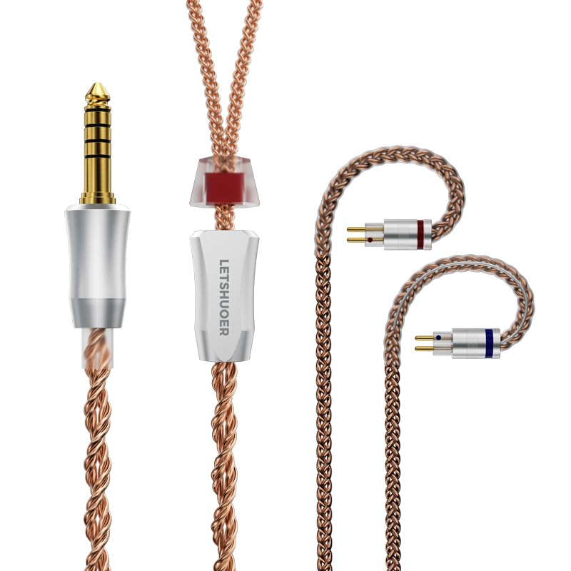 LETSHUOER Nebula Unique Balanced Structure Patent, 6N Single Crystal Copper Cable, Earphone Cable, Improved Sound Quality, 2-Pin 0.78mm, 4.4 Balanced
LETSHUOER Nebula Unique Balanced Structure Patent, 6N Single Crystal Copper Cable, Earphone Cable, Improved Sound Quality, 2-Pin 0.78mm, 4.4 Balanced