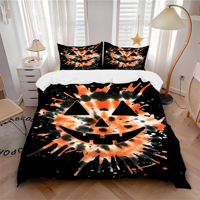3pc Pumpkin Halloween Cover Set - 1 Quilt Cover + 2 Pillowcases, All Seasons Bedroom Setting, Perfect for Home014 135x200cm
3pc Pumpkin Halloween Cover Set - 1 Quilt Cover + 2 Pillowcases, All Seasons Bedroom Setting, Perfect for Home014 135x200cm