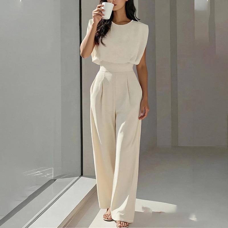 2026 Summer European & American Fashion Elegant Solid Color Round Neck Waist-Cinching Jumpsuit M абрикосовий
2026 Summer European & American Fashion Elegant Solid Color Round Neck Waist-Cinching Jumpsuit M абрикосовий