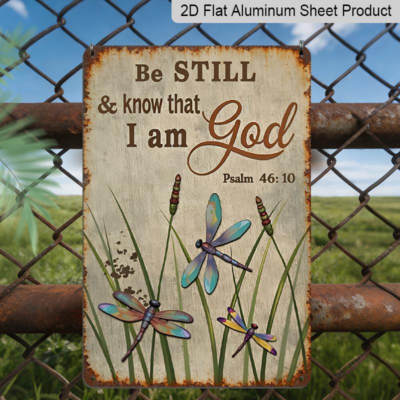 2D Flat, Vintage Psalm 46:10 Bible Verse Metal Tin Sign - Be Still and Know That I Am God Christian Wall Decor 8x12 Inch Classic Religious Verse 20*30cm
2D Flat, Vintage Psalm 46:10 Bible Verse Metal Tin Sign - Be Still and Know That I Am God Christian Wall Decor 8x12 Inch Classic Religious Verse 20*30cm