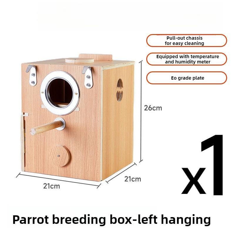 Hangable Parrot Breeding Box Real-time Temperature/humidity Warm Breeding Nest Birdcage Breathable Pet Products Supplies
Hangable Parrot Breeding Box Real-time Temperature/humidity Warm Breeding Nest Birdcage Breathable Pet Products Supplies
